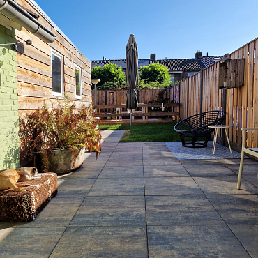 H2O comfort square 60x60x4 cm metallica corten