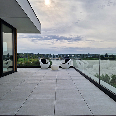 SolidSquare keramisch 60x60x3 cm puzzolato grigio