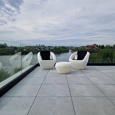 SolidSquare keramisch 60x60x3 cm puzzolato grigio