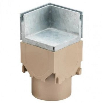 ACO Euroline hoekelem. met Slot-rooster