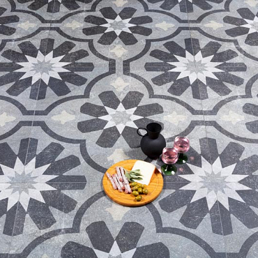 GeoCeramica® 80x80x4 Decoro Tulipani