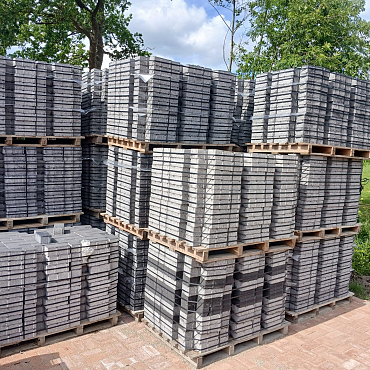 Restpartij klinker 8cm zwart