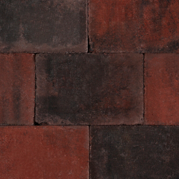 Trommel 20x30x6 cm rood/zwart