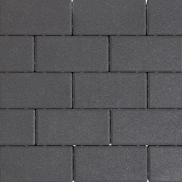 Design brick 6 cm black komo