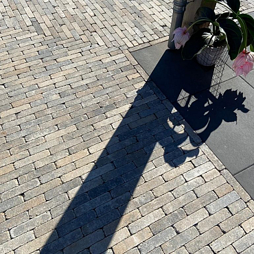 Patio square 60x60x4 cm black