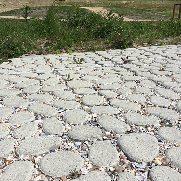 Keigrassteen 45x45x10 cm grijs