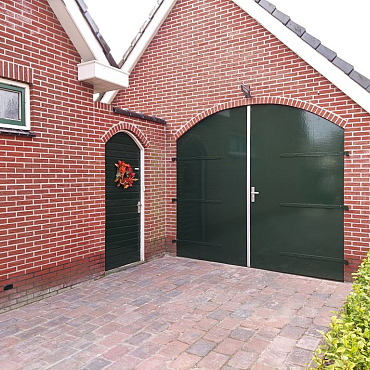 Trommel 20x30x6 cm bruin/zwart