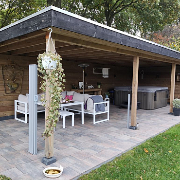 Patio square 60x30x5 cm tricolore