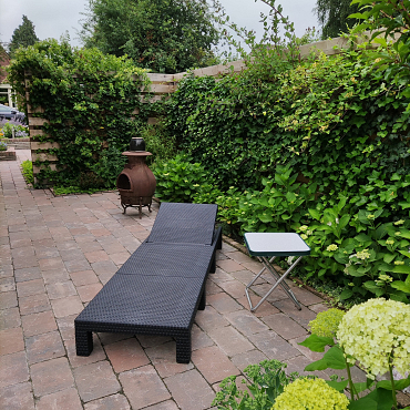 Trommel 20x30x6 cm bruin/zwart