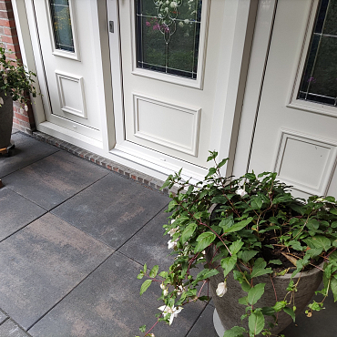 Nature top 60x60x5 cm rusty black