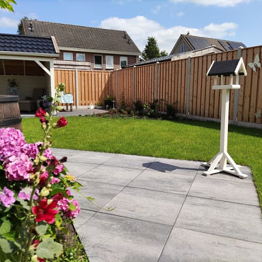 Nature top 60x60x5 cm nero/grey