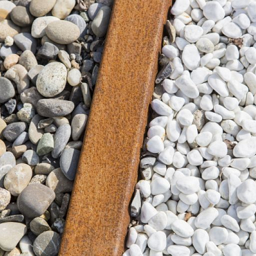 Opsluitband afdekker 5x200x6 cm Corten