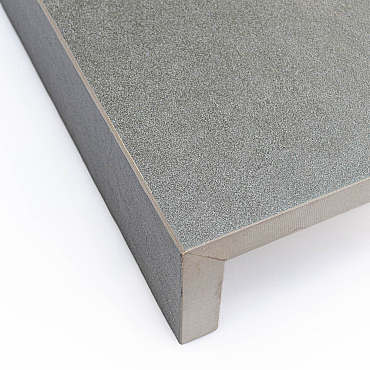 Keramische zwembadrand Smoky Grey