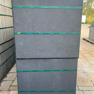 B-keus tegel 50x50x5 Antraciet met velling