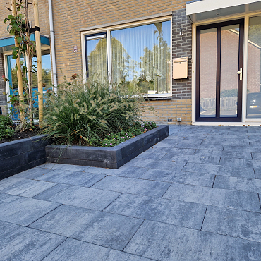 H2O comfort square 60x30x5 cm nero/grey