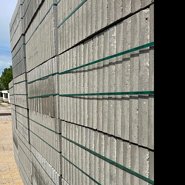 B-keus tegel 50x50x5 Grijs met velling (24st/pk)