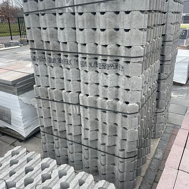 B-keus Grastegel 40x60x12 grijs (32st/pk)