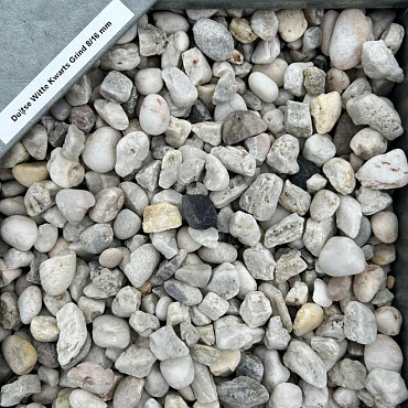 Duitse witte kwartskiezel 8/16 mm zak 20kg