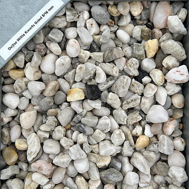 Duitse Witte Kwarts grind 8/16 0,5 m3 (opslag Stenekes)