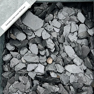 Canadian slate zwart 30/60 mm 1,0 m3