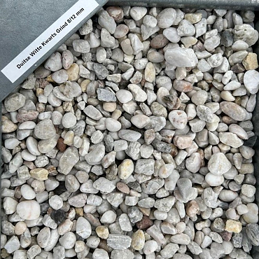 Duitse Witte Kwarts Grind 8/12 mm 1,0 m3