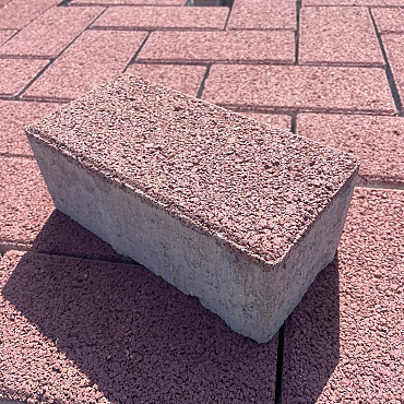 B-keus Klinker 8cm Rood structuur kleurvast