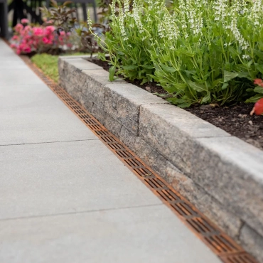 ACO Slim-Line met Corten rooster 100 cm