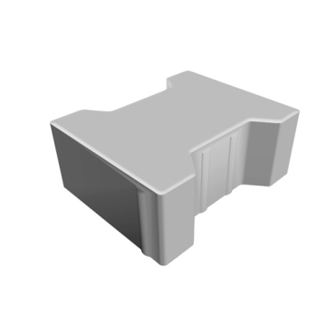 H-lijn Steen 8 cm zwart/bruin