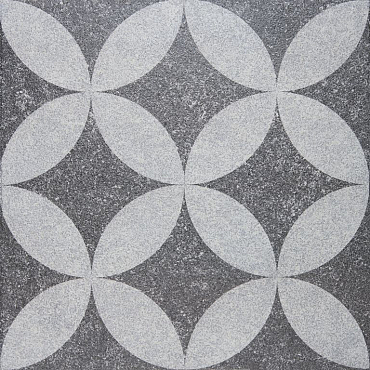 GeoProArte® 60x60x4 Dark Grey Flower