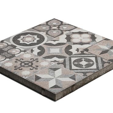 GeoProArte® Mosaic 60x60x4 Md Taupe Deco