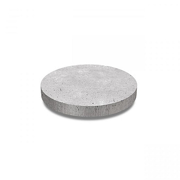 Oud Hollandse ronde tegel ⌀ 60x7 cm Grijs