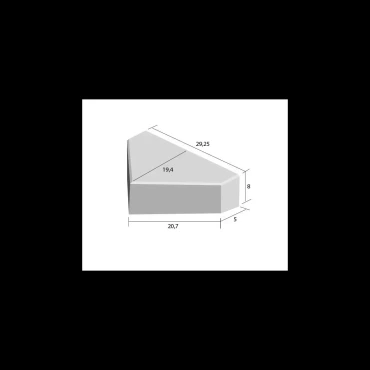 Bisschopsmutsen 8 cm genuanceerd / geel