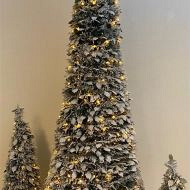 Pop-up besneeuwde kerstboom 240cm