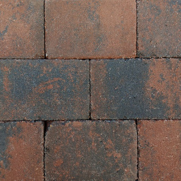 Trommel 20x30x6 cm bruin/zwart