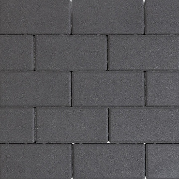 Design brick 6 cm black mini facet komo