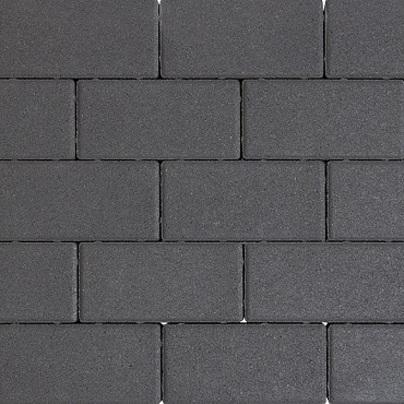 Design brick 8 cm black mini facet komo