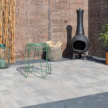 Patio square 20x30x6 cm tricolore