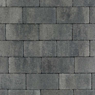 Nature top betonstraatsteen 6 cm nero/grey mini facet komo