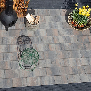 Patio square 20x30x6 cm tricolore