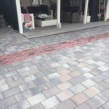 Patio square 20x30x6 cm tricolore