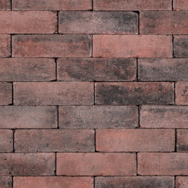 Trommel dikformaat 6cm rood/zwart