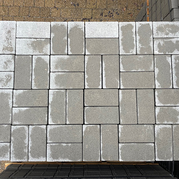 B-keus Klinker 8cm Grijs blokverband