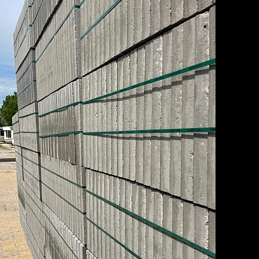 B-keus tegel 50x50x5 Grijs met velling (24st/pk)