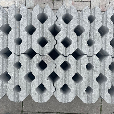 B-keus Grastegel 40x60x12 grijs (32st/pk)