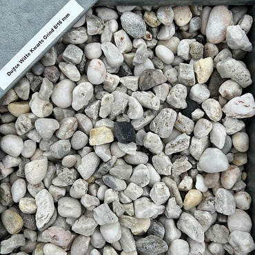 Duitse Witte Kwarts grind 8/16 1,0 m3 (opslag Stenekes)