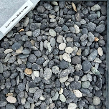Beach Pebbles Black 8/16 mm 0,7 m3