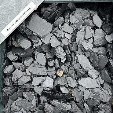 Canadian slate zwart 30/60 mm 0,4 m3