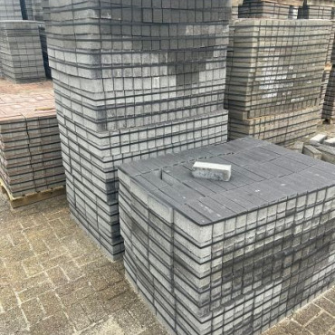 B-keus Dikformaat 8cm Zwart/Bruin strak