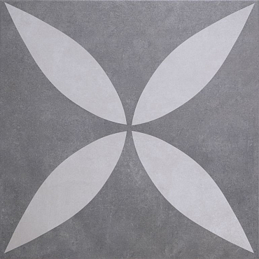 GeoCeramica® 60x60x4 Ambi. Antra Flower