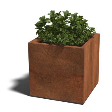 Cortenstaal gelaste plantenbak Montana 70x70x70 cm